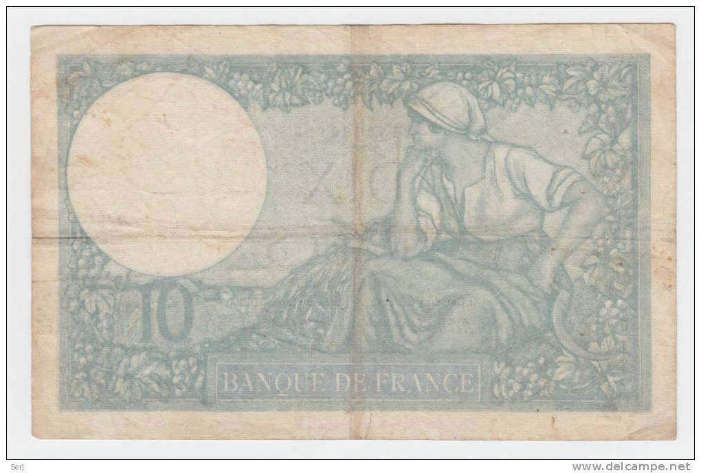 FRANCE 10 FRANCS 1941 P 84 - 10 F 1916-1942 ''Minerve''