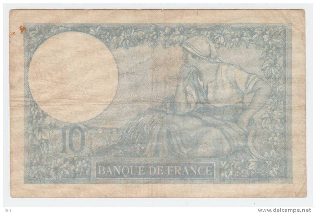 FRANCE 10 FRANCS 1941 P 84 - 10 F 1916-1942 ''Minerve''