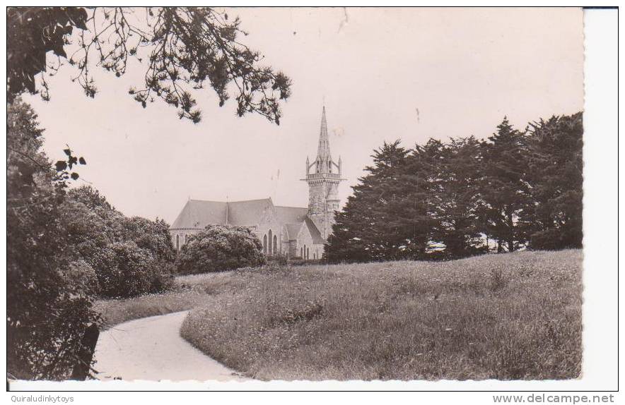 SAINT JACUT DE LA MER L'EGLISE Cpsm Dentellée Circulée En 1954  En état Voir Scans - Saint-Jacut-de-la-Mer