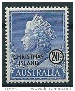 Weihnachtsinseln  1958  QE II  20 C  Mi-Nr.8  Postfrisch / MNH - Christmas Island