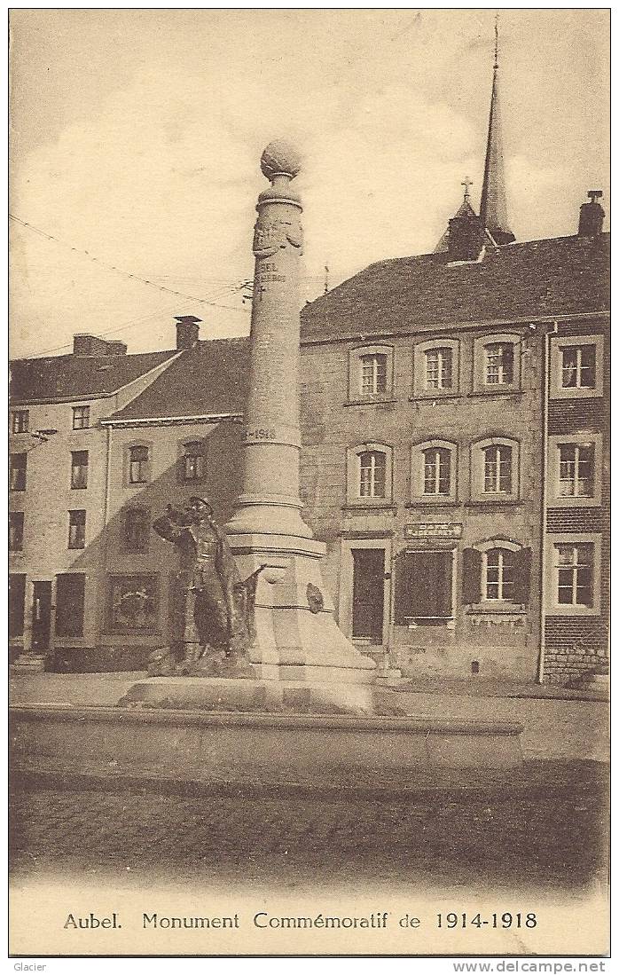 AUBEL - Monnument Commémoratif De 1914-1918 - Edit. Hayet-Faymonville, Verviers - Aubel