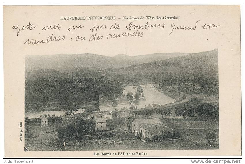 LES BORDS DE L´ALLIER ET BROLAC ---VIC LE COMTE ENVIRONS7 - Vic Le Comte