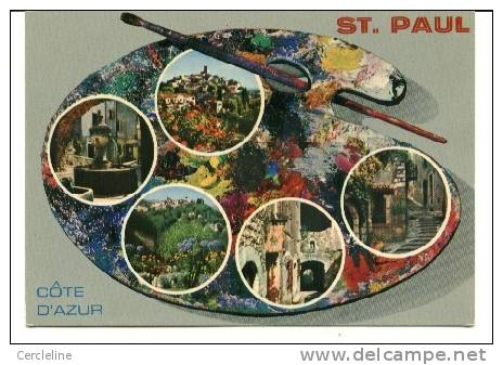 CPSM PALETTE SAINT PAUL 06 Multi Vues - Cartes Géographiques