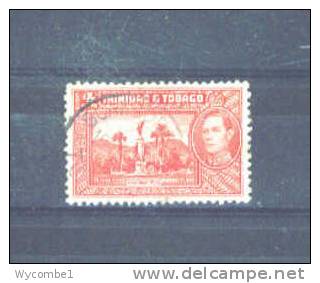 TRINIDAD AND TOBAGO - 1938  George VI  4c FU - Trinidad & Tobago (...-1961)