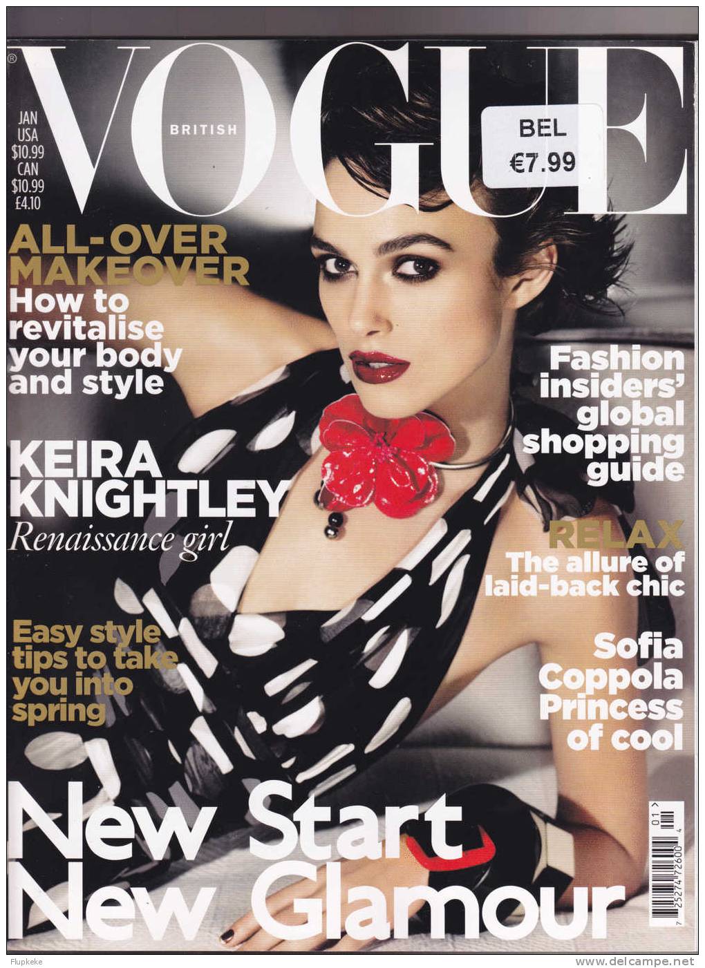 Vogue British 01 January 2011 Keira Knightley Renaissance Girl - Women's