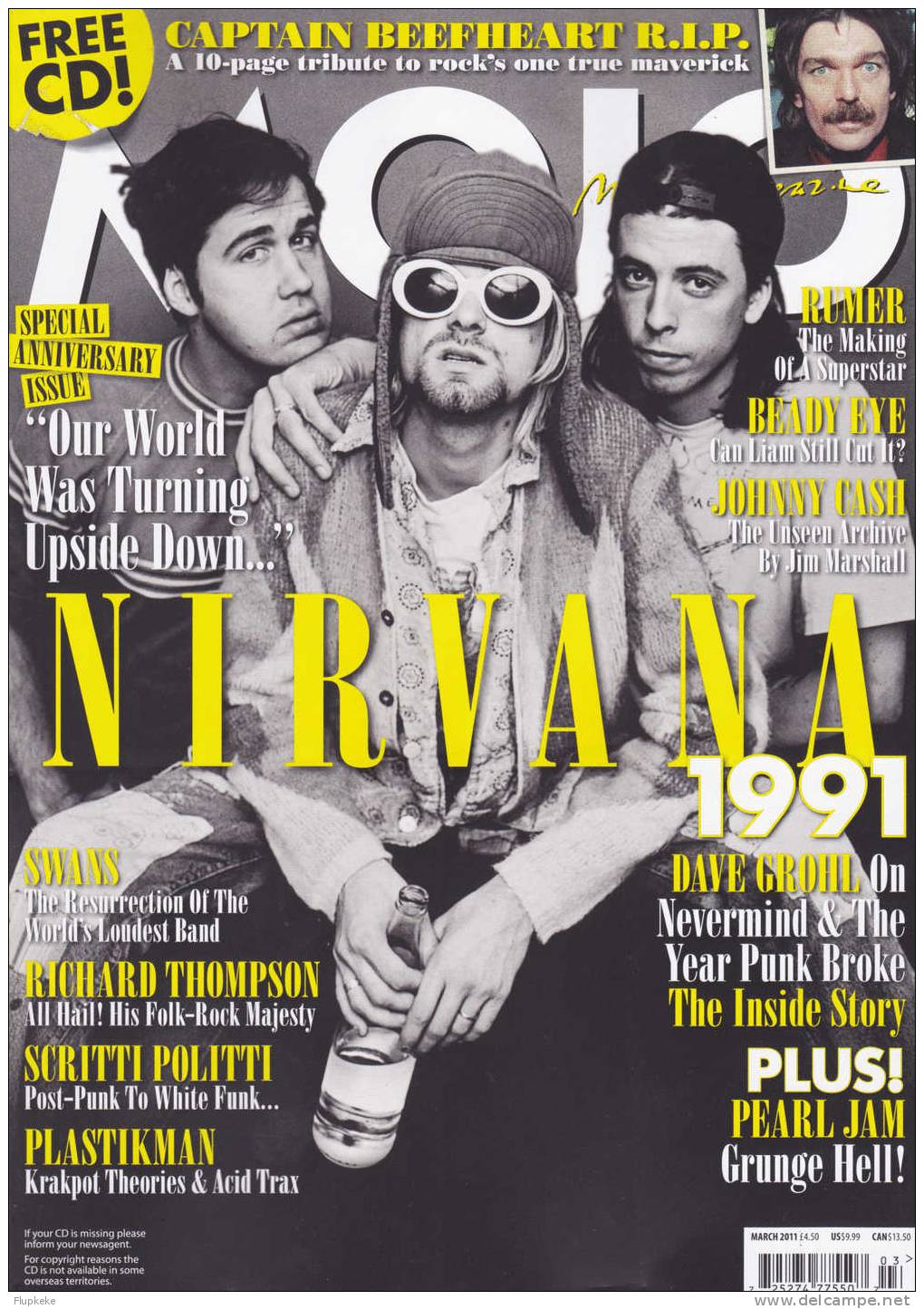 Mojo 208 March 2011 Nirvana 1991 - Entertainment