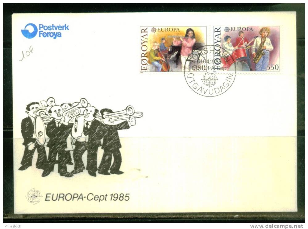 EUROPA Féroé S/FDC Illustré - 1985