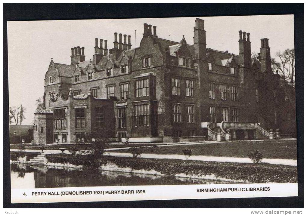 RB 669 -  Birmingham Postcard - Perry Hall (Demolished 1931) Perry Barr In 1898 - Birmingham