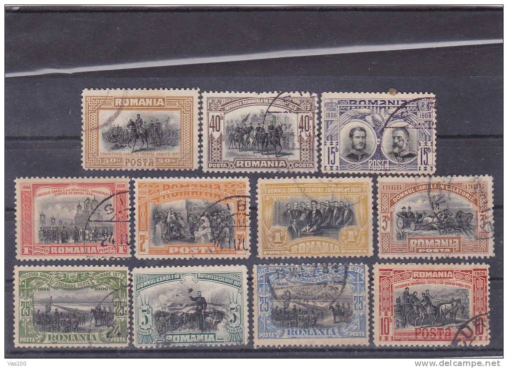 Romania 1906 VFU Yvert 172/181 - Used Stamps