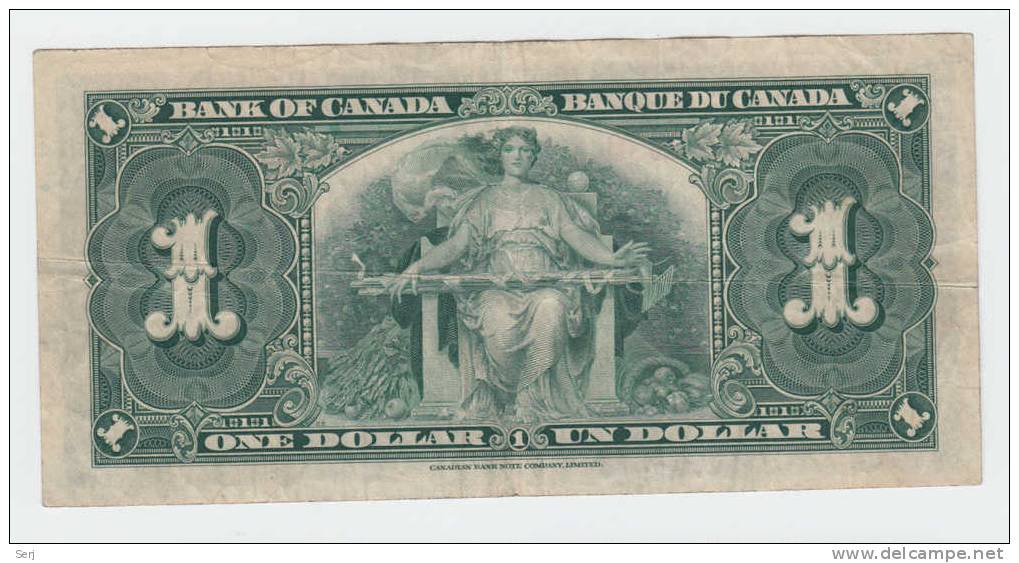 Canada 1 Dollar 1937  Gordon-Towers P 58d  58 D - Canada