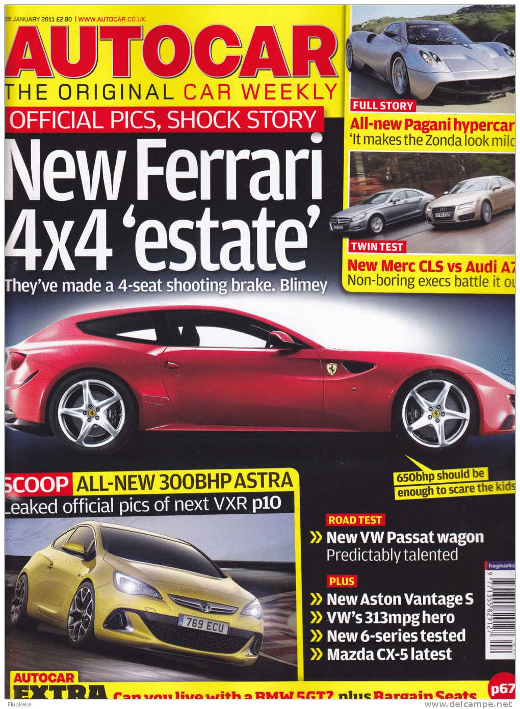 Autocar 04 January 2011 New Ferrari 4x4 Estate - Militair / Oorlog