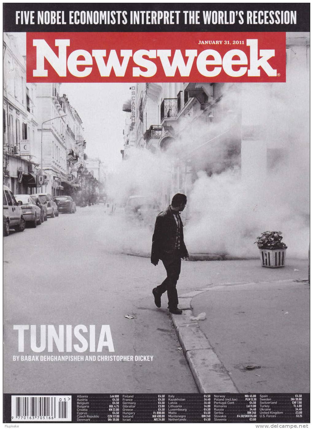 Newsweek January 31, 2011 Issue Tunisia - Nouvelles/ Affaires Courantes