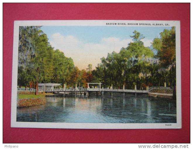 Albany Ga  Radium River-- Radium Springs  1938 Cancel   -------(ref 121) - Albany