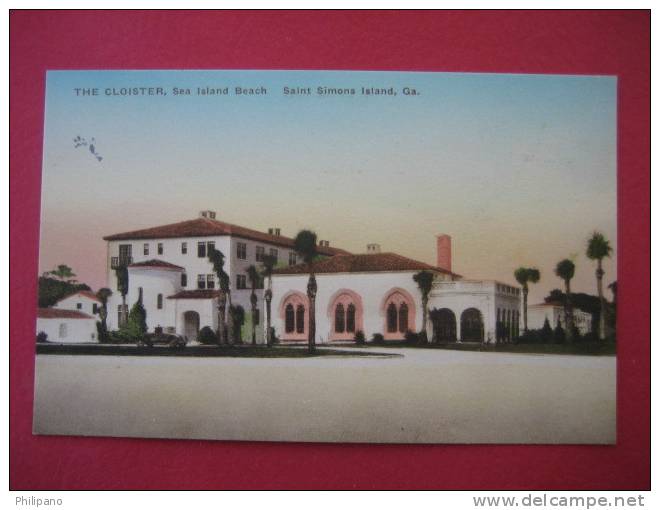 The Cloister    Sea Island Beach Saint Simons Island Ga  Hand Colored      -------(ref 121) - Altri & Non Classificati