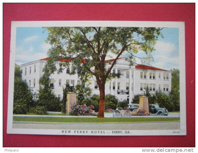 Perry Ga  New Perry Hotel  1939  Cancel-------(ref 121) - Sonstige & Ohne Zuordnung