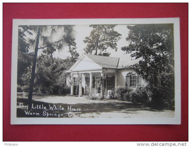 Real Photo   The Little White House Warm Springs Ga  AZO  Box-------(ref 122) - Albany