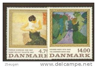 DENMARK 1991 MICHEL NO: 1016-1017  MNH - Unused Stamps