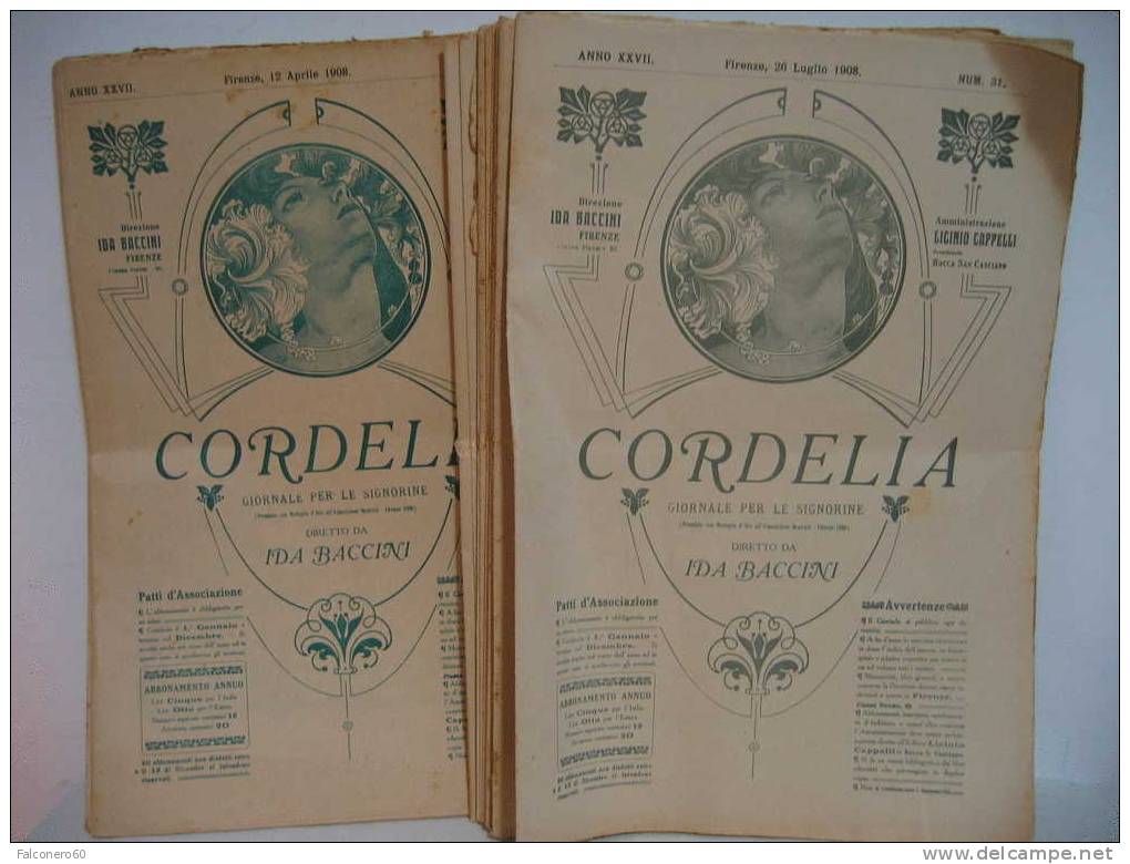 CORDELIA  "Giornale  Per  Le  Signorine" - Libri Antichi