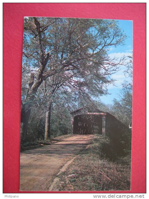 Early Chrome---  Broad River Covered Bridge  Near Carlton Ga   -------(ref 122) - Other & Unclassified