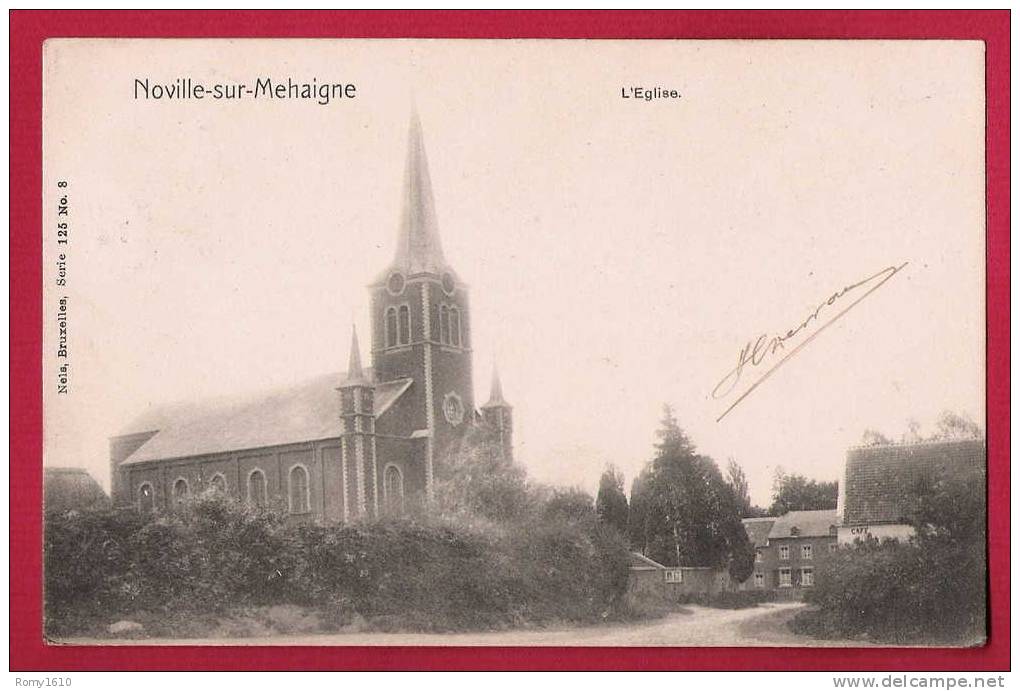 Noville-sur-Mehaigne. L´Eglise. Nels Série 125, N°8. - Eghezée