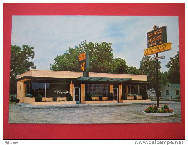 Early Chrome---   Atlanta Ga    Glass House Restaurant      -------(ref 122) - Atlanta
