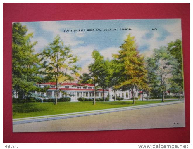 Decatur Ga  Scottish Rite Hospital   Linen-------(ref 123) - Sonstige & Ohne Zuordnung