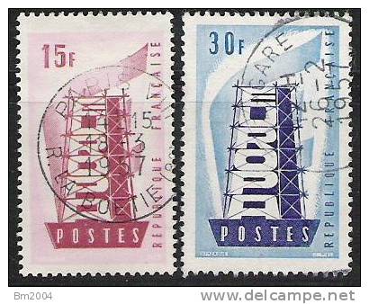 1956 Frankreich     1104-5 Used  Europa - 1956