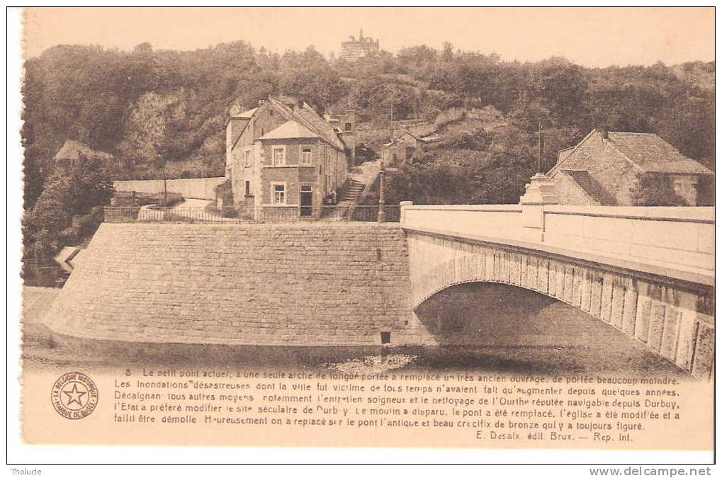 Durbuy -Le Petit Pont Actuel Et Le Crucifix De Bronze- Edit. E.Dessaix, Bruxelles Pour Coll.Eugénie Demelelenne à Durbuy - Durbuy