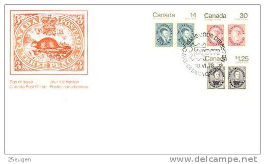 CANADA 1978 MICHEL NO: 691-693 FDC - 1971-1980