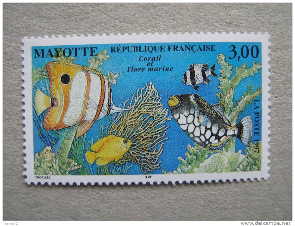 MAYOTTE   P 51 * *     FAUNE  ET  FLORE   POISSONS - Neufs