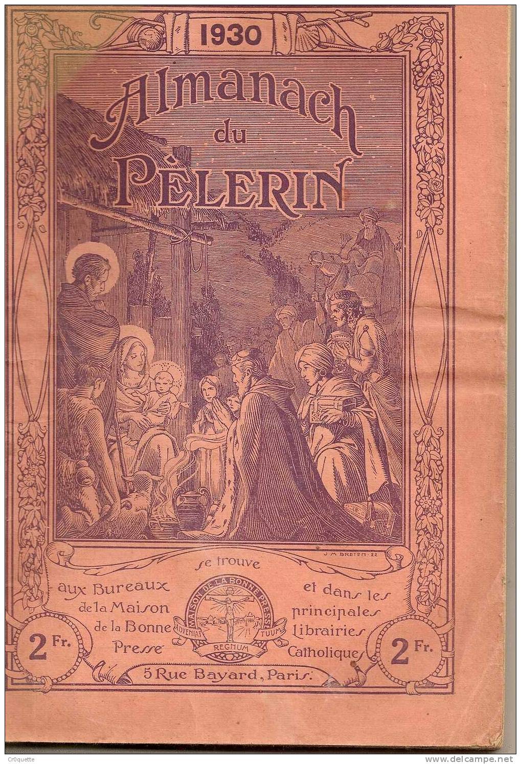 ALMANACH DU PELERIN / LOT DE 4 NUMEROS DE 1929 A 1932 - Religion & Esotericism