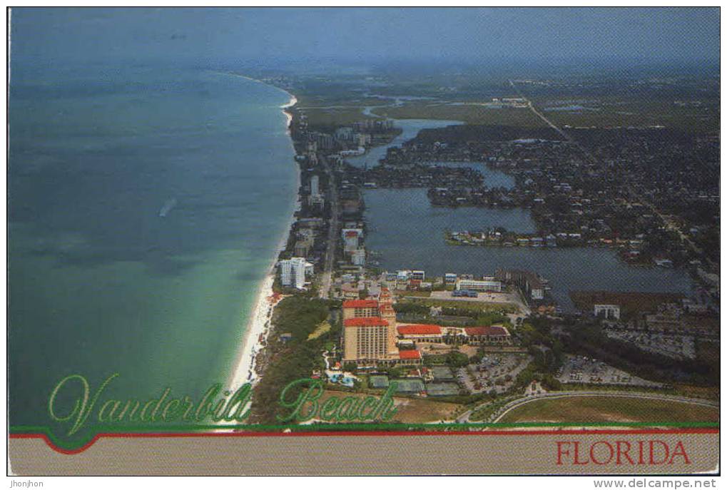 USA-Postcard 1993-Florida-Vanderbilt Beach-The Ritz Carlton Hotel  - 2/scans - West Palm Beach