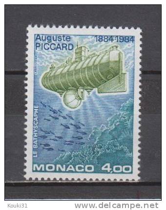 Monaco YT 1428 ** : Auguste Piccard Et Bathyscaphe - Sous-marins