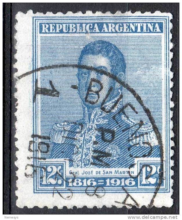 1916 ARGENTINA USED STAMP CANCELLED O SCOTT#222 - Altri & Non Classificati