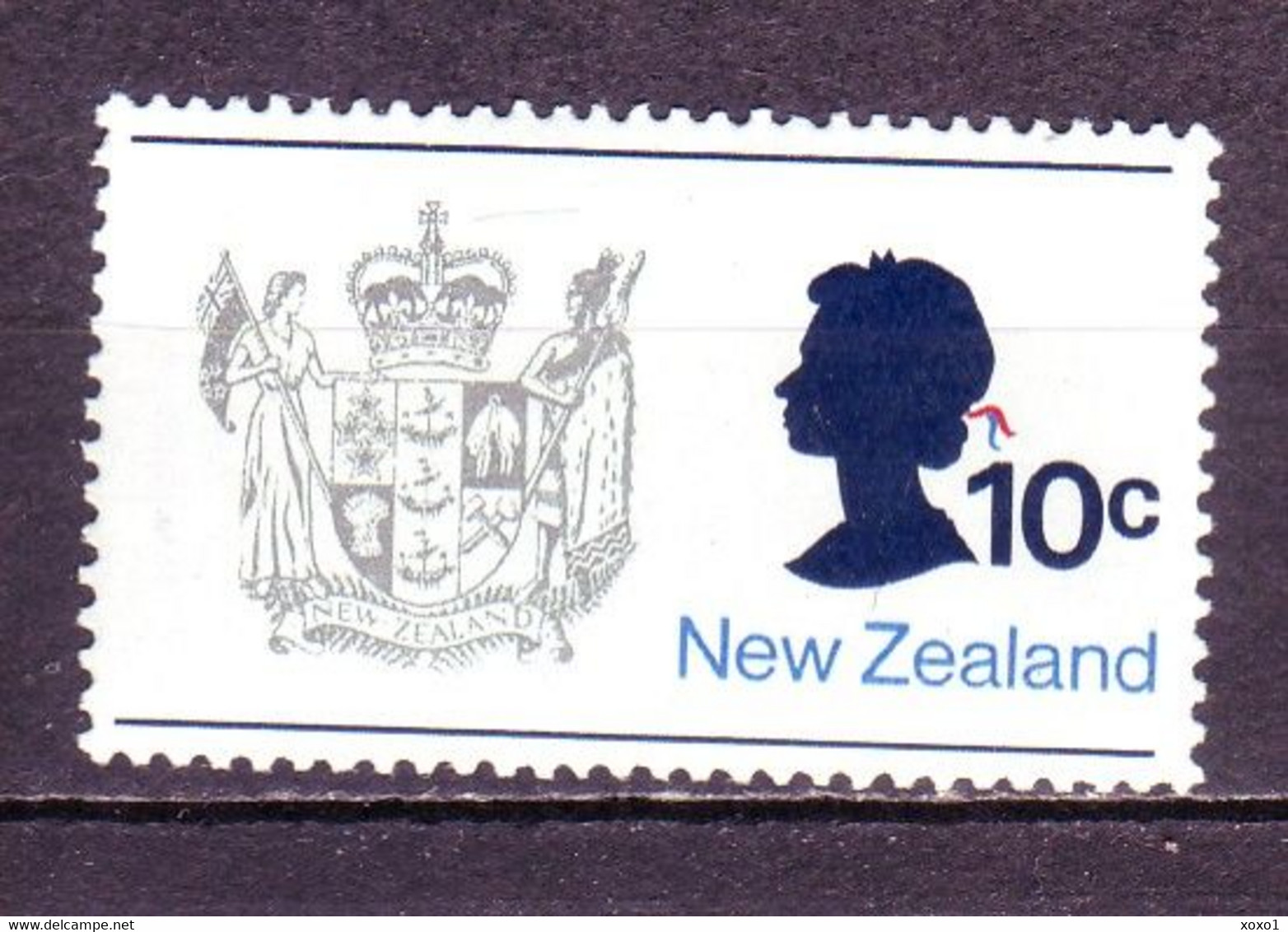 New Zealand 1970 MiNr. 518  Neuseeland  National Coat Of Arms, Queen Elizabeth II  1v MNH**  0,60 € - Ongebruikt