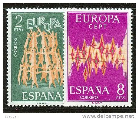 SPAIN  EUROPA CEPT 1972  MNH - 1972