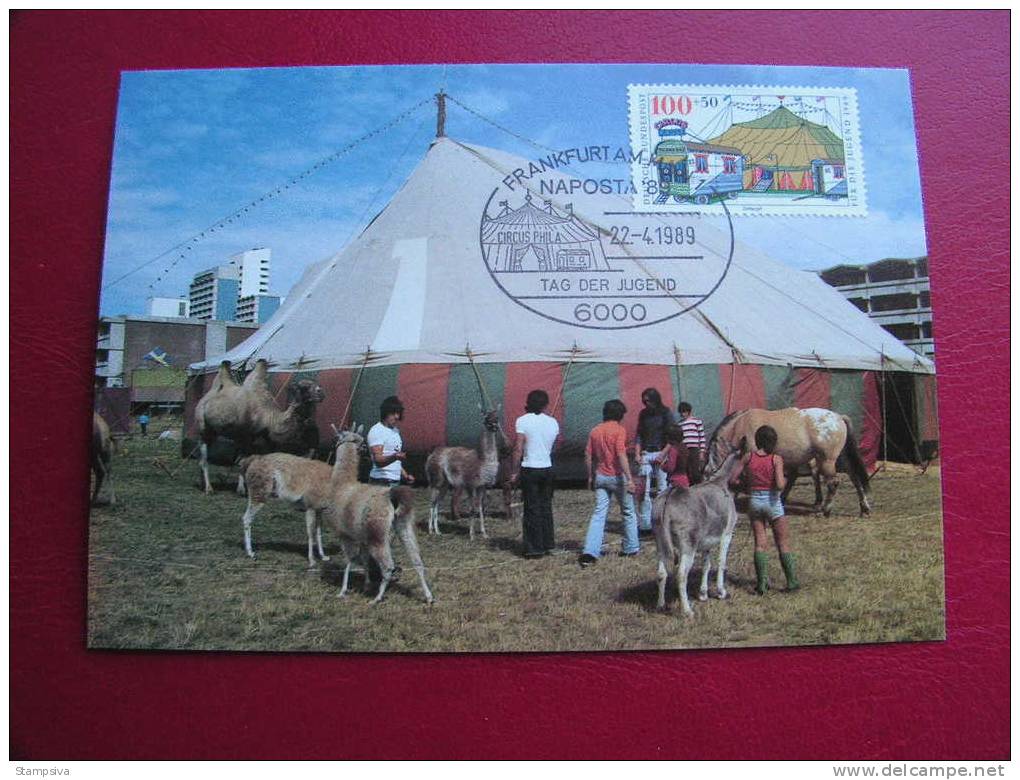 ==  BRD , Zorkus  Maxikarte 1989 - Circus