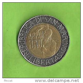 REPUBBLICA DI SAN MARINO  500 LIRE 1994 BIMETALLICA - Saint-Marin