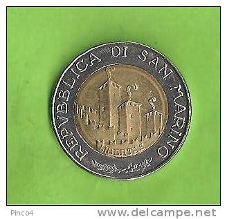 REPUBBLICA DI SAN MARINO  500 LIRE 1993 BIMETALLICA - San Marino