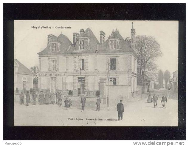 Mayet Gendarmerie édit.bouveret , Animée Gendarmes - Mayet