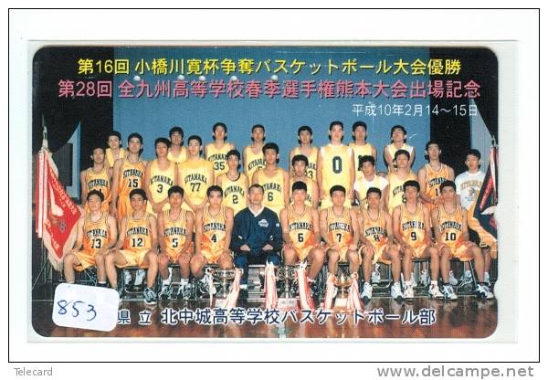 PHONECARD JAPAN  Sport * BASKET BALL (853) Basketball  * Telefonkarte * Télécarte Japon * - Deportes