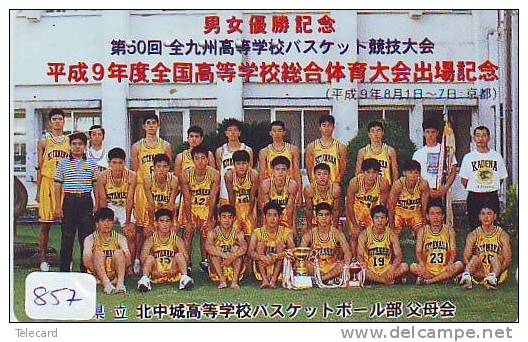 Télécarte Japon Sport * BASKET BALL (857) Basketball Japan Phonecard  * Telefonkarte * - Deportes