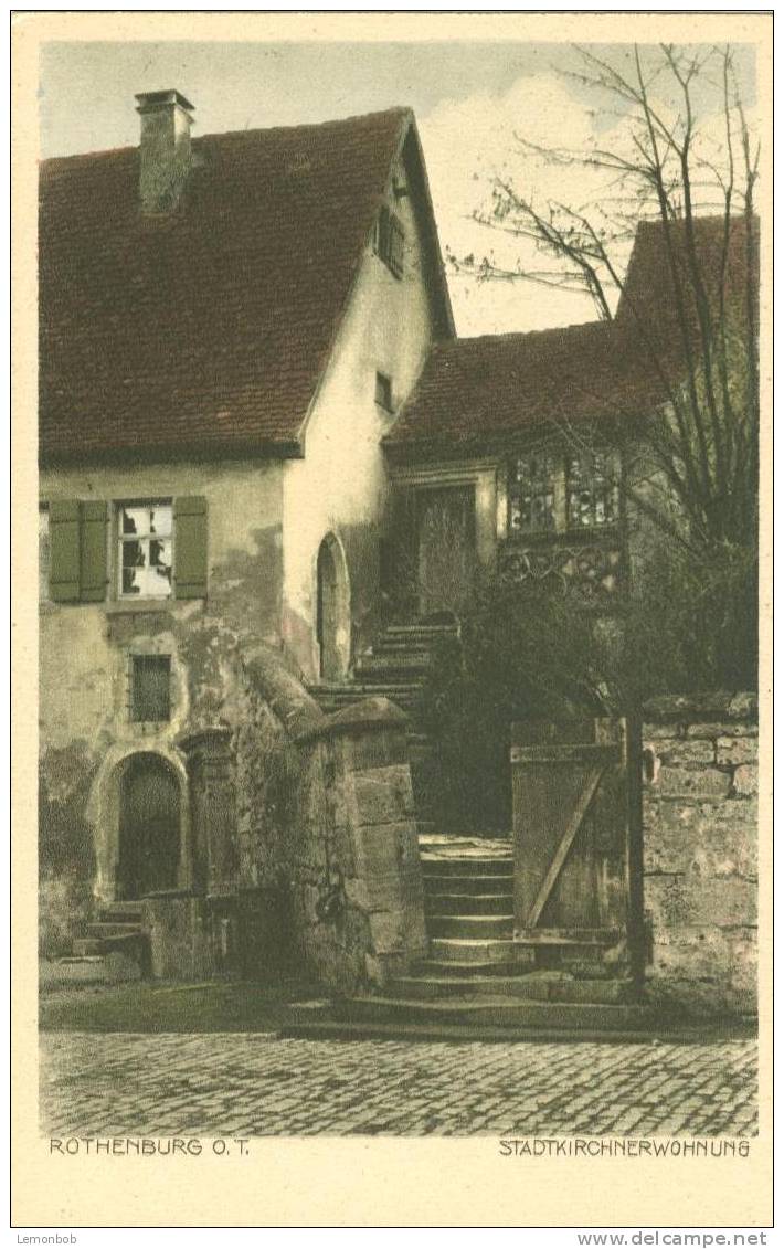 Germany - Rothenburg - Stadtkirchnerwohnung - Early 1900s Unused Postcard [P2397] - Darmstadt