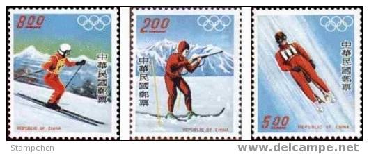 1976 Winter Sport Stamps - Biathlon Luge Skiing Skating Olympic Shooting - Shooting (Weapons)