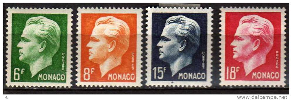 Monaco N° 365 / 368 Neufs Avec Charnière * - Nuevos