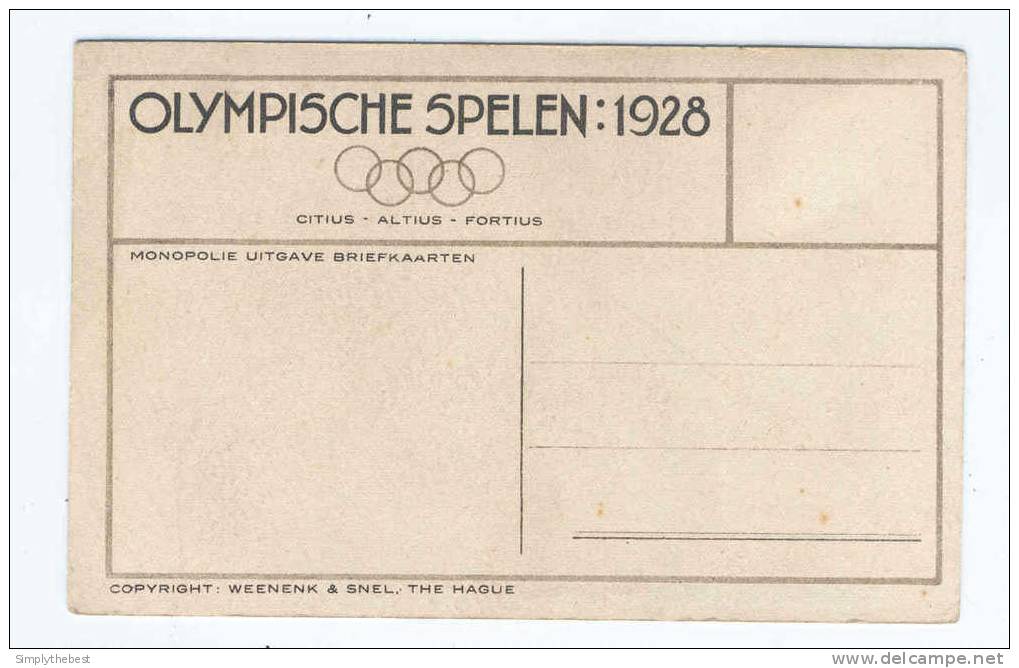 Carte- Vue Officielle Des JEUX OLYMPIQUES AMSTERDAM 1928 - Finale 800 M Dames - Neuve  --  PP969 - Summer 1928: Amsterdam