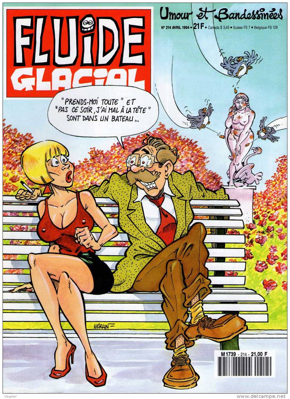 FLUIDE GLACIAL   N°  214         Mars    1994 - Fluide Glacial