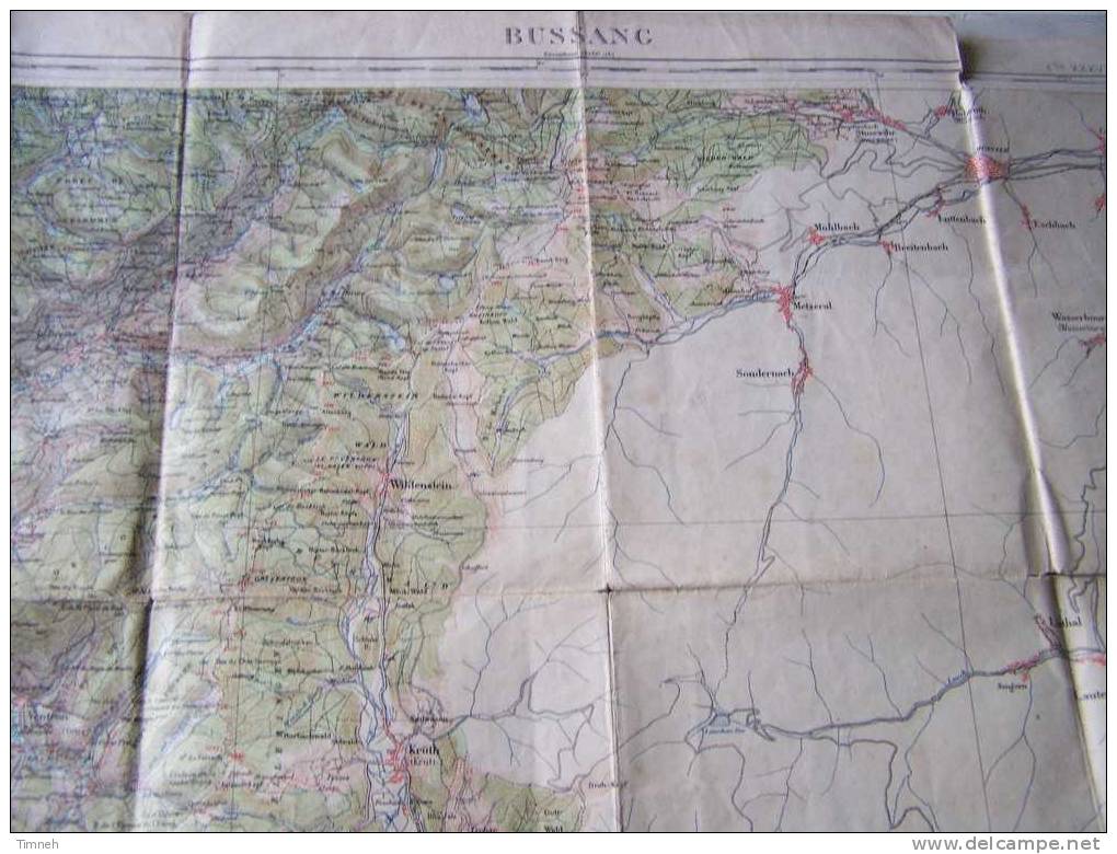 Carte De BUSSANG-Echelle 1-50.000-service Géographique De L Armée 1911-tirage 19??- - Topographical Maps