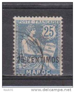 Maroc YT 14 Obl : Bleu Clair - Usados