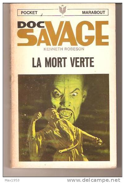 Pocket Marabout N° 59 - DOC SAVAGE N° 10  - LA MORT VERTE - Marabout Junior